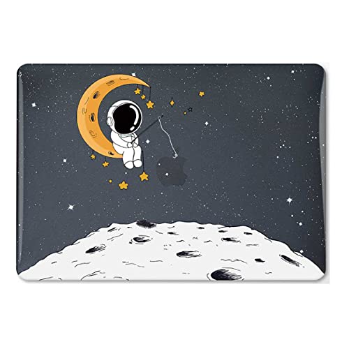 Funda Duro Compatible con MacBook Pro 13 Pulgadas 2015 2014 2013 2012 Modelo A1502 A1425, Plástico Rígida Case Carcasa Protectora para MacBook Pro 13 con Retina Display - Astronauta y Luna