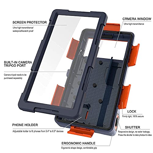 Funda Impermeable Móvil IPX8 15M,Bolsa para Móvil Estanca a Prueba de Agua para iPhone 7 7 Plus 8 8+ X XS MAX XR 11 11 Pro 11 Pro MAX 12 12 Mini 12 Samsung Galaxy S9 S9+ S10 S10+ S10e Note 8 9 10 10