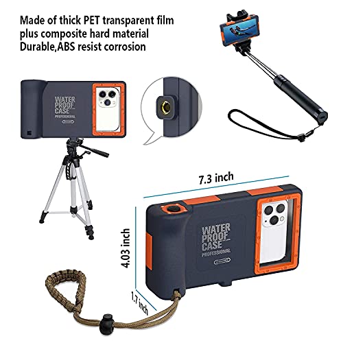 Funda Impermeable Móvil IPX8 15M,Bolsa para Móvil Estanca a Prueba de Agua para iPhone 7 7 Plus 8 8+ X XS MAX XR 11 11 Pro 11 Pro MAX 12 12 Mini 12 Samsung Galaxy S9 S9+ S10 S10+ S10e Note 8 9 10 10