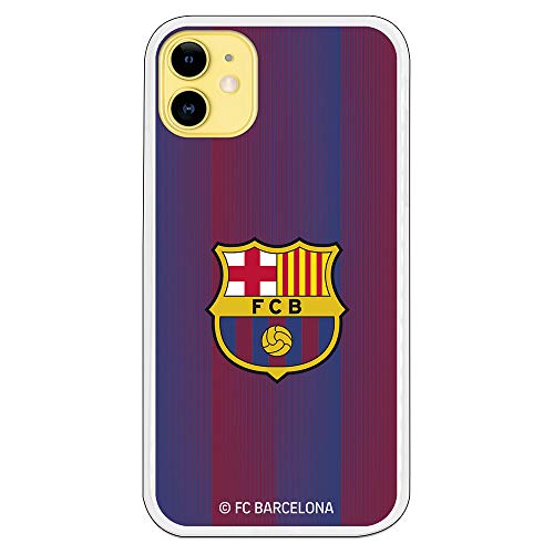 Funda para iPhone 11 del Barcelona para Proteger tu móvil. Carcasa para Apple de Silicona Flexible con Licencia Oficial de FC Barcelona.