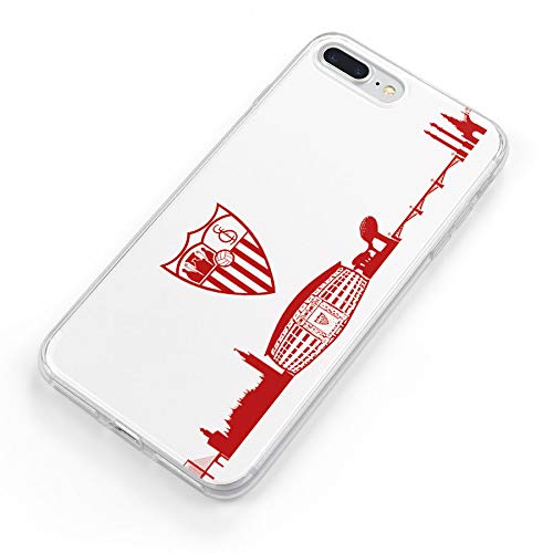 Funda para Samsung Galaxy Note 10 Oficial del Sevilla FC Skyline Rojo para Proteger tu móvil. Carcasa para Samsung de Silicona Flexible con Licencia Oficial de Sevilla FC.