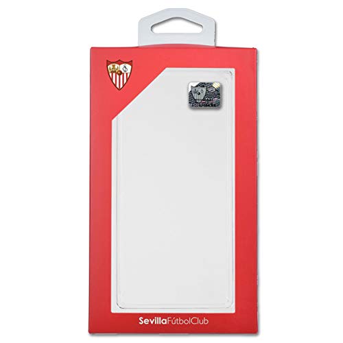 Funda para Samsung Galaxy Note 10 Oficial del Sevilla FC Skyline Rojo para Proteger tu móvil. Carcasa para Samsung de Silicona Flexible con Licencia Oficial de Sevilla FC.