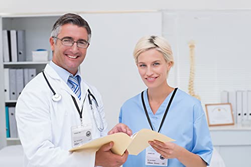 Funda protectora de plástico duro transparente con ranura para el pulgar para tarjetas de identificación, tarjetas de crédito, etc., con correa para el cuello de 360°, color negro