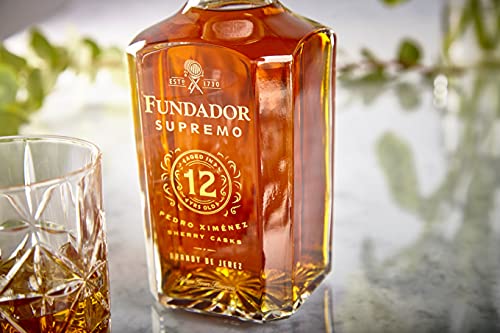 Fundador Supremo 12 - D.O. Brandy de Jerez - Solera Gran Reserva - Colección Sherry Cask - 40% Vol., 70 cl - Producto de España