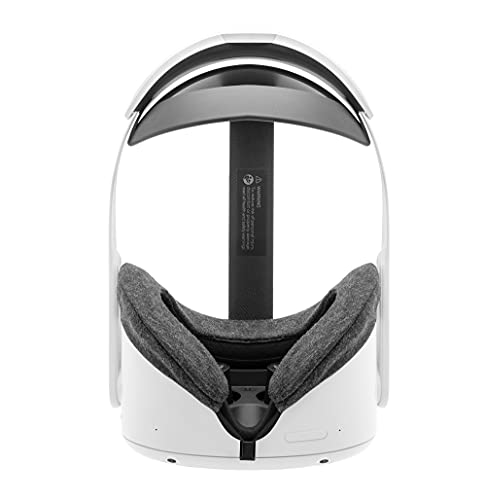Fundas para auriculares Oculus Quest 2 Gen VR de algodón lavable e higiénico, 2 piezas (gris)