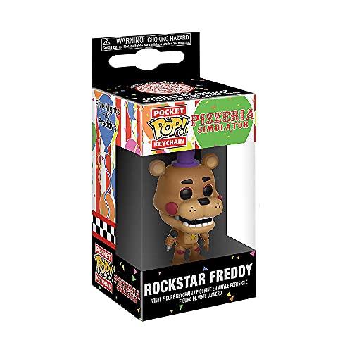 Funko 32155 Pocket POP Keychain: FNAF Pizza Sim: Rockstar Freddy