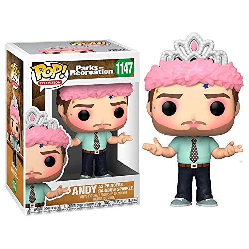 Funko 56166 POP TV Parks and Rec- Andy as Princess Rainbow Sparkle