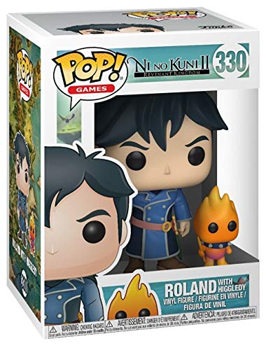 Funko - Games: Ni No Kuni Roland W/ Higgledy Figura Coleccionable de Vinilo, Multicolor (Funko 27016)
