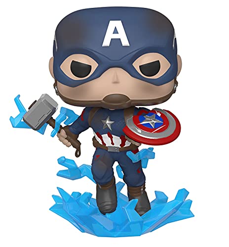 Funko Pop Marvel: Endgame - Captain America w/BrokenShield & Mjolnir