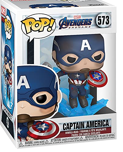Funko Pop Marvel: Endgame - Captain America w/BrokenShield & Mjolnir