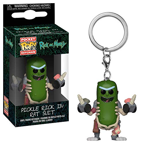 Funko Pop! Rick & Morty - Keychain Pickle Rick In Rat Suit