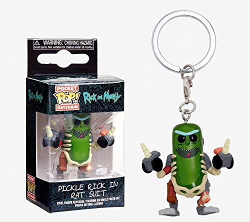 Funko Pop! Rick & Morty - Keychain Pickle Rick In Rat Suit
