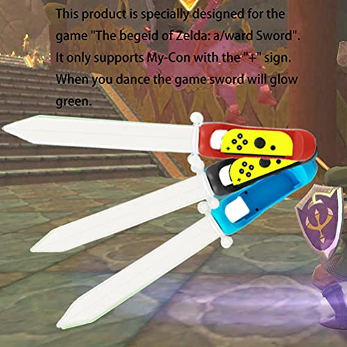 FUNMIX El Controlador de Espada de Juego es Compatible con el Juego de Caza Nintendo Switch, Compatible con el Juego de Nintendo Switch Skyward Sword Joycon Suministros de Juego de Espada Luminosa