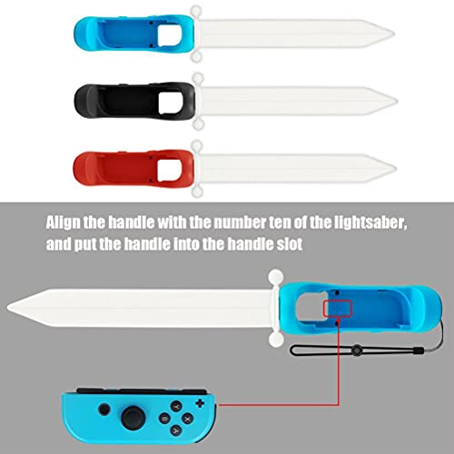 FUNMIX El Controlador de Espada de Juego es Compatible con el Juego de Caza Nintendo Switch, Compatible con el Juego de Nintendo Switch Skyward Sword Joycon Suministros de Juego de Espada Luminosa