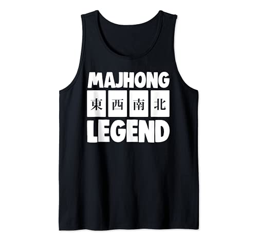 Funny Mahjong Smart Chinese Shirt Mahjong Legend Gift Camiseta sin Mangas