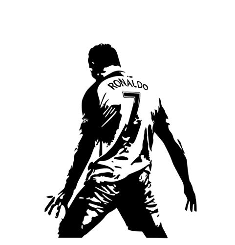 Fútbol Cristiano Ronaldo vinilo pared pegatina fútbol atleta Ronaldo pared calcomanías arte Mural para Kis decoración de sala de estar