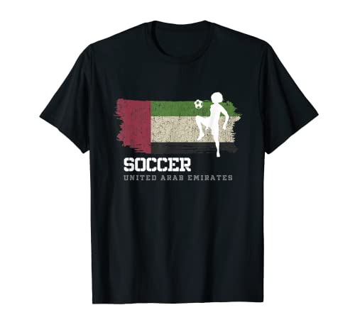 Fútbol Emiratos Árabes Unidos Bandera Fútbol Femenino Fút Camiseta