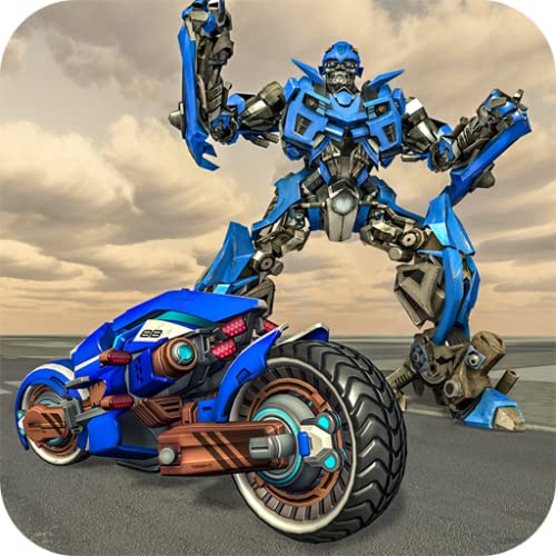 Futuristic Mega Stunt Moto Bike Transform Robot Simulator: Ultimate City Survival Games 2020