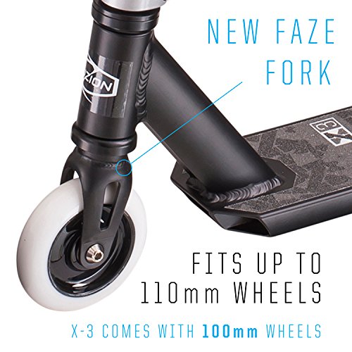 Fuzion X-3 Patinete Pro Scooters Freestyle - Patinetes Freestyle (2018 Negro)