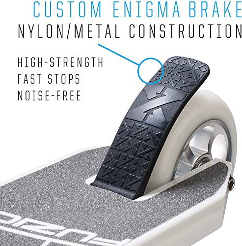 Fuzion X-5 Pro Scooters - Scooter de Truco - Scooter para Principiantes para niños de 8 años en adelante, Calidad Freestyle Kick Scooter para niños y niñas (Blanco)