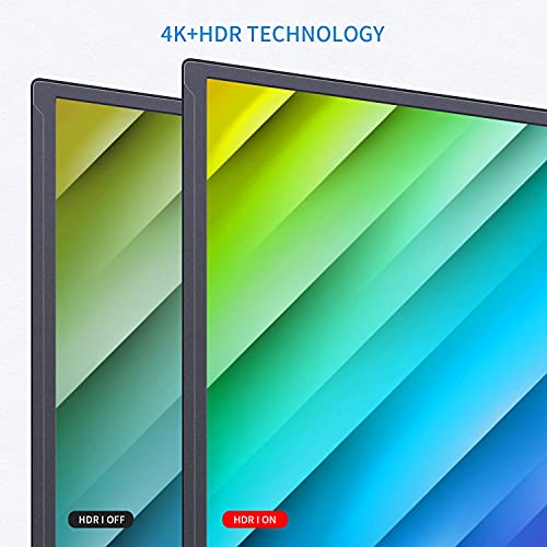 G-STORY Monitor portátil 4K, monitor portátil de 15,6 pulgadas, pantalla IPS de monitor de juegos portátil 4K, monitor de viaje USB C con HDR FreeSync para portátil PS5 PS4 NS, compatible con VESA