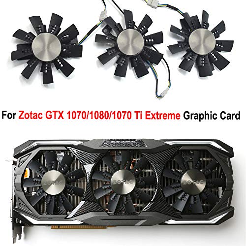 GA92S2U - Ventilador de refrigeración para tarjeta gráfica Zotac GTX 1070/1080/1070 Ti Extreme (1 unidad)