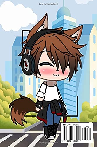 Gacha Life Notebook: Gacha Life Notebook White Paper Blank Journal with Black Cover Medium Size 6'' x 9'' with 110 Pages Makes A Wonderful Gifts For Love Ones