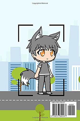 Gacha Life Notebook: Gacha Life Notebook White Paper Blank Journal with Black Cover Medium Size 6'' x 9'' with 110 Pages Makes A Wonderful Gifts For Love Ones