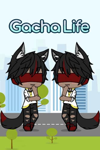Gacha Life Notebook: Gacha Life Notebook White Paper Blank Journal with Black Cover Medium Size 6'' x 9'' with 110 Pages Makes A Wonderful Gifts For Love Ones