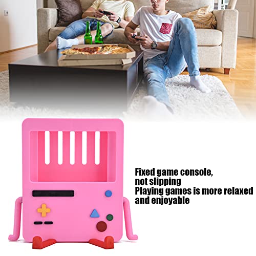 Gaeirt Soporte De Consola De Juegos, Soporte De Videojuego De Material ABS Anti Caída No Es Fácil De Deslizar para El Escritorio del Jugador(Rosado)