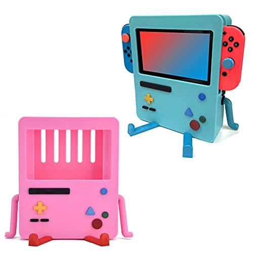 Gaeirt Soporte De Consola De Juegos, Soporte De Videojuego De Material ABS Anti Caída No Es Fácil De Deslizar para El Escritorio del Jugador(Rosado)