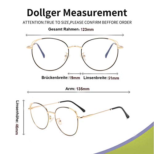 Gafas de Filtro de Luz Azul Gafas de Luz Anti Azul Gafas de Computadora Ojo de Gato Gafas Marco Metal Pc Gaming Filtro de Luz Azul Bloqueo de Rayos UV Gafas de Luz Azul Mujer Marco Dorado Negro