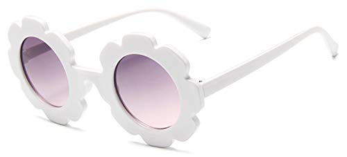 Gafas de Sol para Niños Flor Redonda Gafas Lindo para Bebés Protección UV 400 de Fiesta Playa al Aire Libre