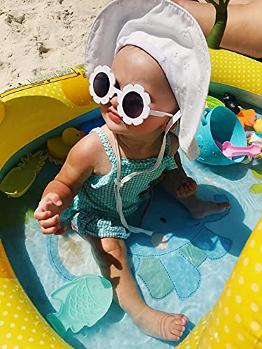 Gafas de Sol para Niños Flor Redonda Gafas Lindo para Bebés Protección UV 400 de Fiesta Playa al Aire Libre