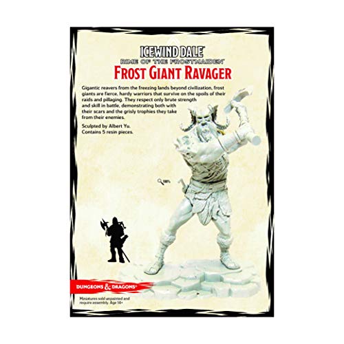 Gale Force Nine D&D: Icewind Dale Rime of The Frostmaiden: Frost Giant Ravager 71115 (1 Figura)