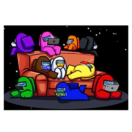 Game Among US Pintura por número de Kit HNAEL-Space Werewolf Killing Pintura de diamante completo bordado hogar pared arte decoración regalo para adultos y niños regalos