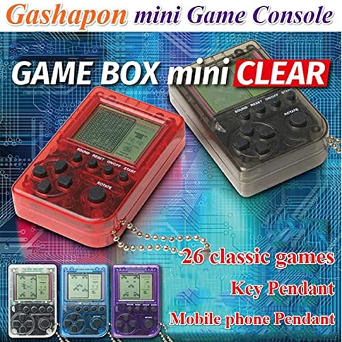 Game Boy Mini consola de juegos con llavero Tetris videojuego niños regalos de mano juguetes nostálgicos llaveros