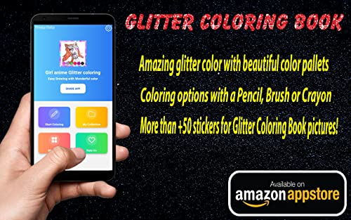 Game Coloring Book Glitter Girl Anime