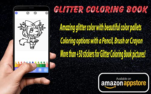 Game Coloring Book Glitter Girl Anime