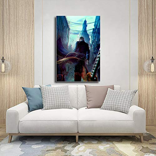 Game Devil May Cry 5 4 - Póster de lona para dormitorio, deportes, paisaje, oficina, habitación, decoración, regalo, 30 x 45 cm, estilo unframe-1