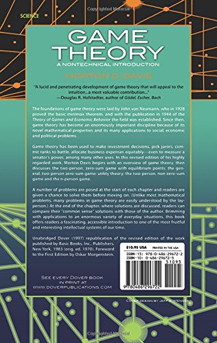 Game Theory: A Nontechnical Introduction (Dover Books on Mathematics)