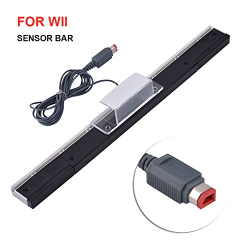 Game Wired Infrared IR Signal Sensor de Movimiento Bar/Receptor para Nintendo Wii Consola (Plata)