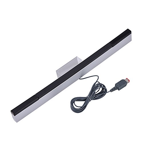 Game Wired Infrared IR Signal Sensor de Movimiento Bar/Receptor para Nintendo Wii Consola (Plata)