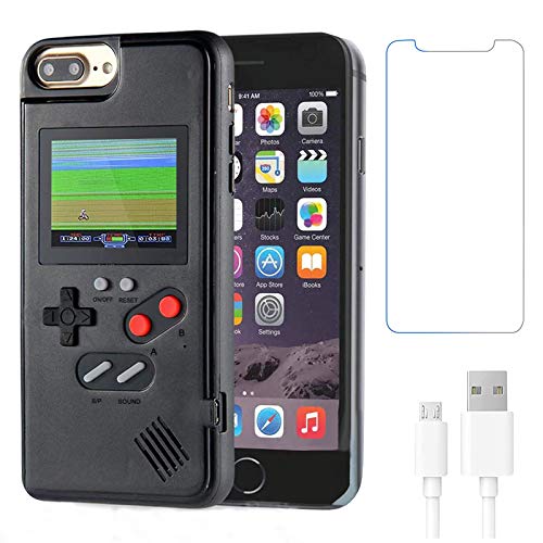 Gameboy - Funda para iPhone, diseño retro de mano 36 juegos clásicos, pantalla de vídeo a color para iPhone, antiarañazos, a prueba de golpes, para iPhone 6/7/8Plus