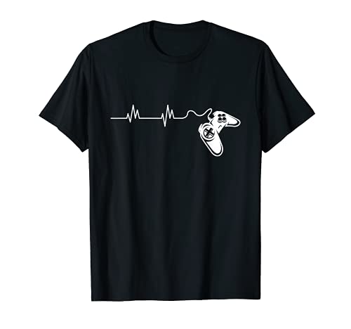 Gamer Heartbeat Lifeline - Controlador de videojuegos Camiseta