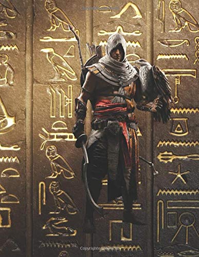 Gamer Notebook For Assassin's Creed Origins: 8.5” X 11” (21,5 cm x 27,9 cm) 120 pages notebook pattern design in matte cover