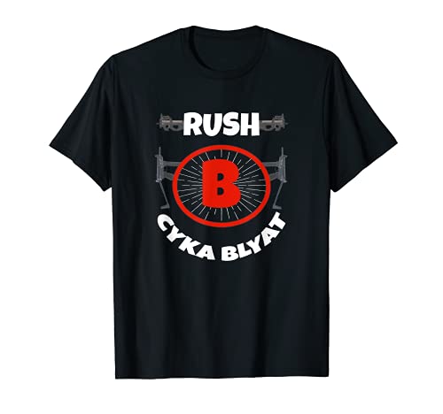 Gamer Rush B Cyka Blyat Design - Juego de mesa y monopatín Camiseta