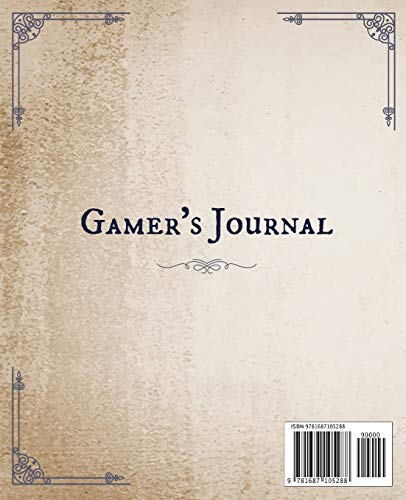 Gamer's Journal: RPG Role Playing Game Notebook - Helmet, Shield and Swords (Gamers series) (Board & Online Game Journal)