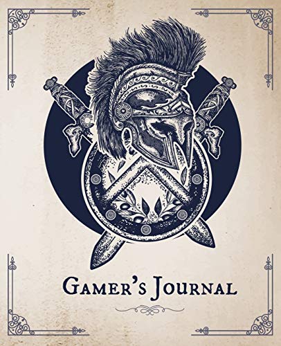 Gamer's Journal: RPG Role Playing Game Notebook - Helmet, Shield and Swords (Gamers series) (Board & Online Game Journal)