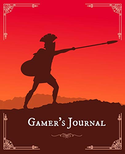 Gamer's Journal: RPG Role Playing Game Notebook - Shield Fighter With Spear (Gamers series) (Board & Online Game Journal)